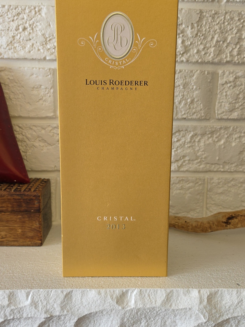 Cristal 2014 Gold Champagne Gift Box Empty Box